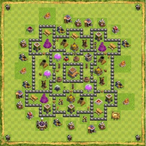 Best Top Design  Base COC TH 8