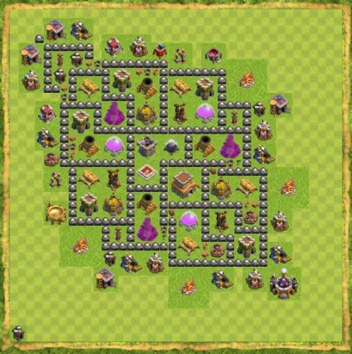 Best Top Design  Base COC TH 8