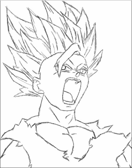 drawing easy goku and friends