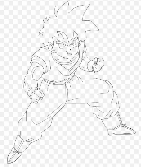 drawing easy goku and friends