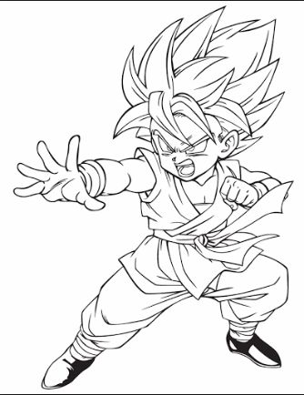 drawing easy goku and friends