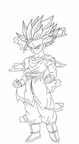 drawing easy goku and friends