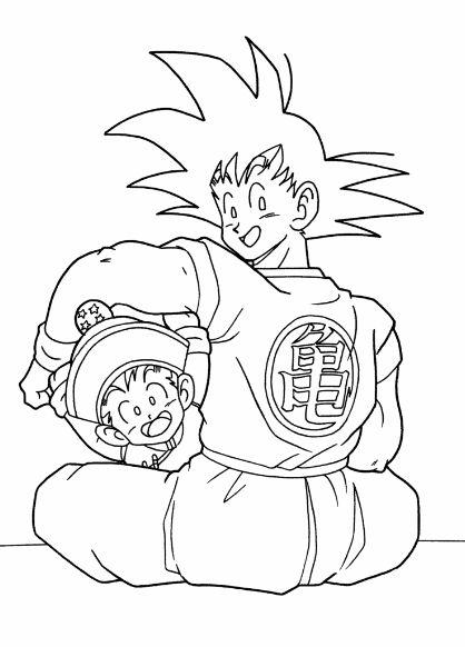drawing easy goku and friends