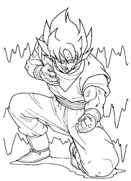 drawing easy goku and friends