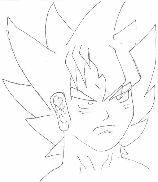 drawing easy goku and friends