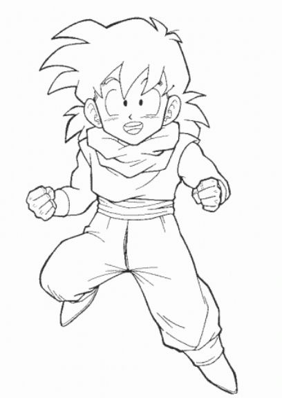 drawing easy goku and friends