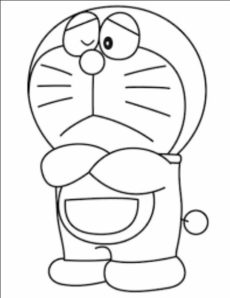 drawing easy nobita and friends