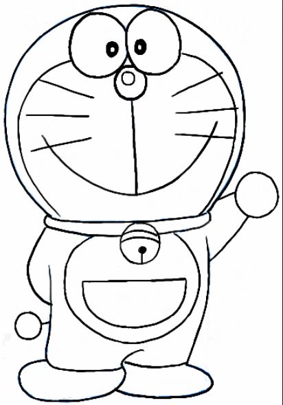 drawing easy nobita and friends