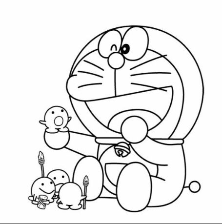 drawing easy nobita and friends