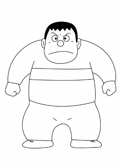 drawing easy nobita and friends
