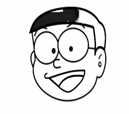 drawing easy nobita and friends
