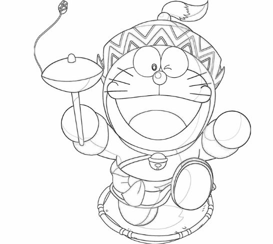 drawing easy nobita and friends