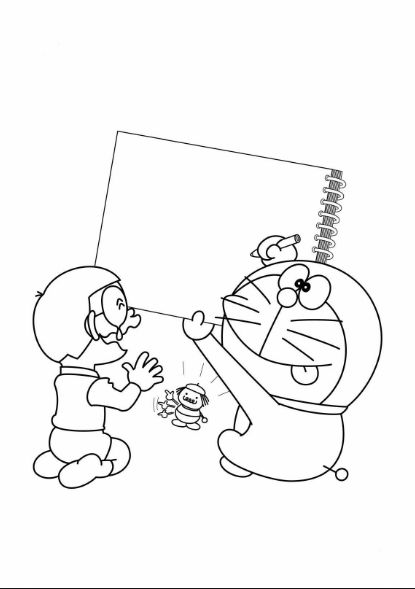drawing easy nobita and friends