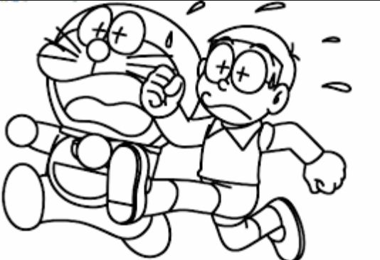 drawing easy nobita and friends