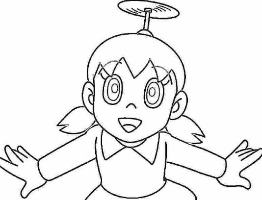 drawing easy nobita and friends