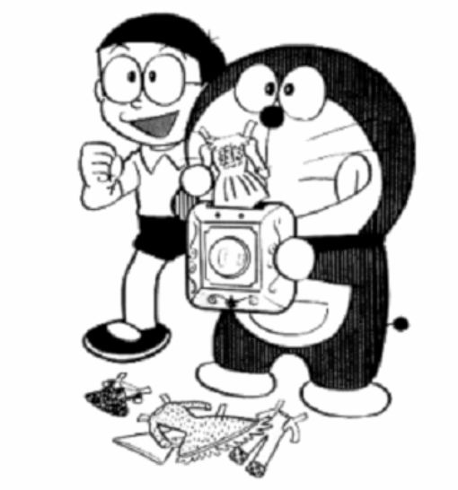 drawing easy nobita and friends