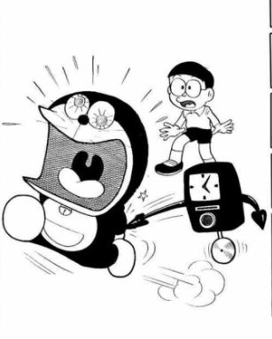 drawing easy nobita and friends