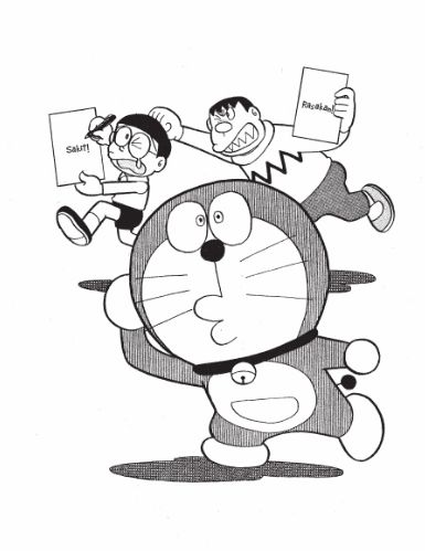 drawing easy nobita and friends