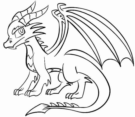 new drawing easy dragon fire