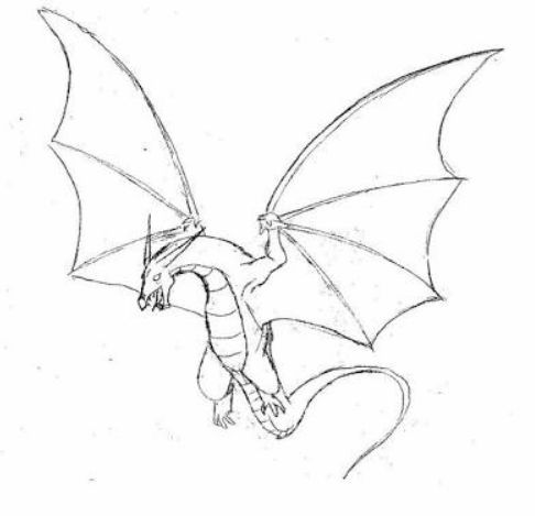 new drawing easy dragon fire