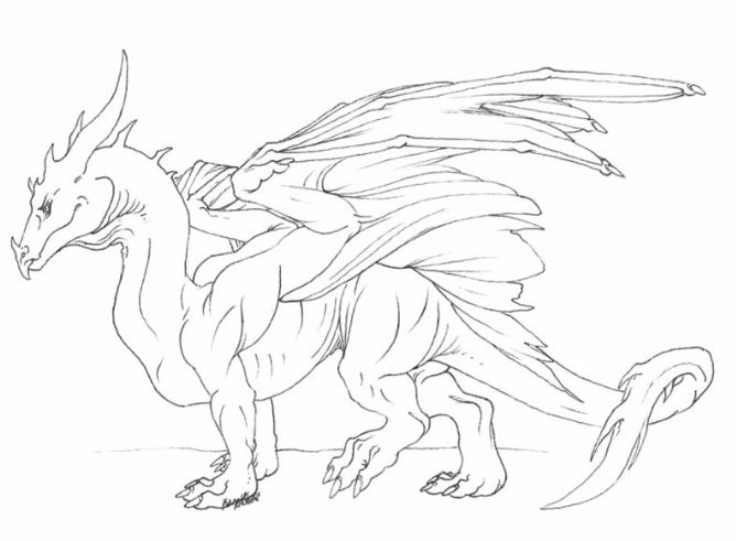 new drawing easy dragon fire