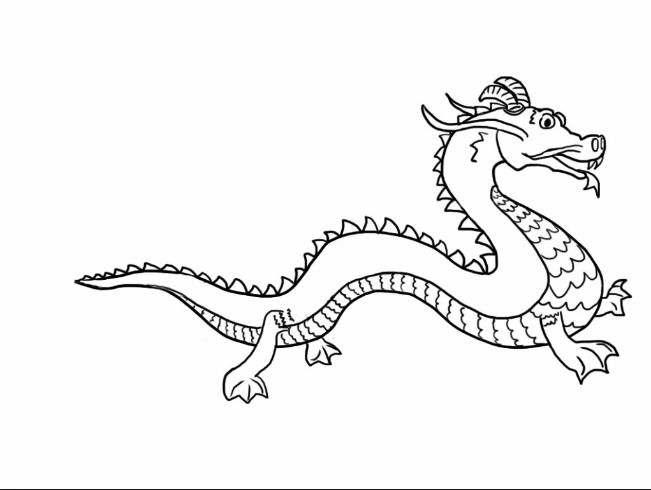 new drawing easy dragon fire