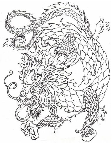new drawing easy dragon fire