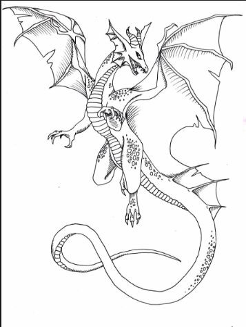 new drawing easy dragon fire