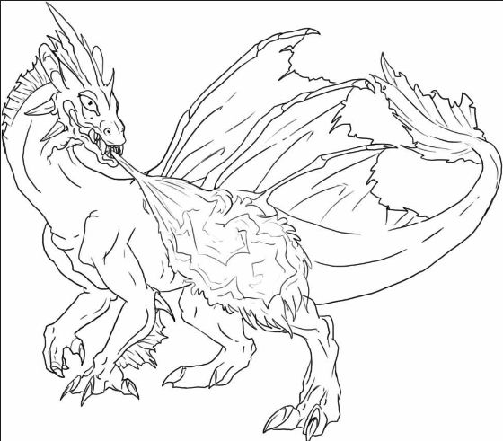 new drawing easy dragon fire