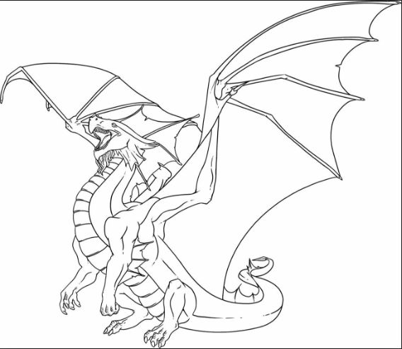 new drawing easy dragon fire