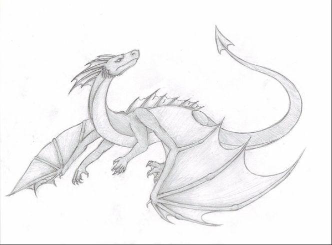 new drawing easy dragon fire
