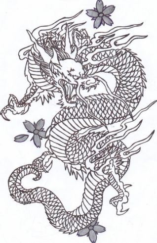 new drawing easy dragon fire