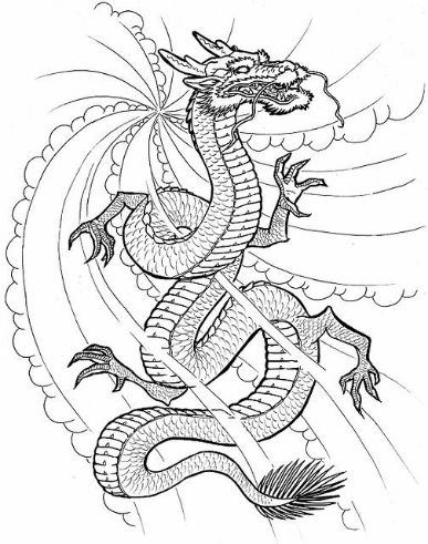 new drawing easy dragon fire