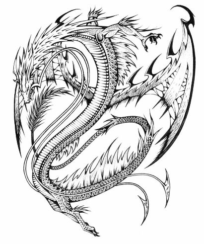 new drawing easy dragon fire
