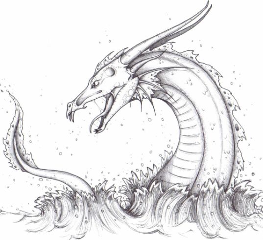 new drawing easy dragon fire