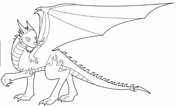 new drawing easy dragon fire