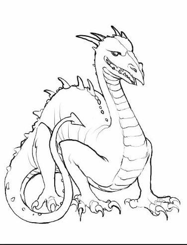 new drawing easy dragon fire