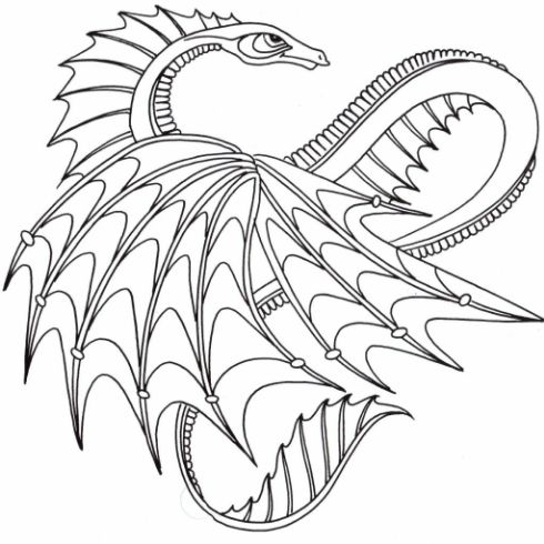 new drawing easy dragon fire