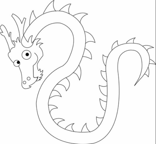 new drawing easy dragon fire