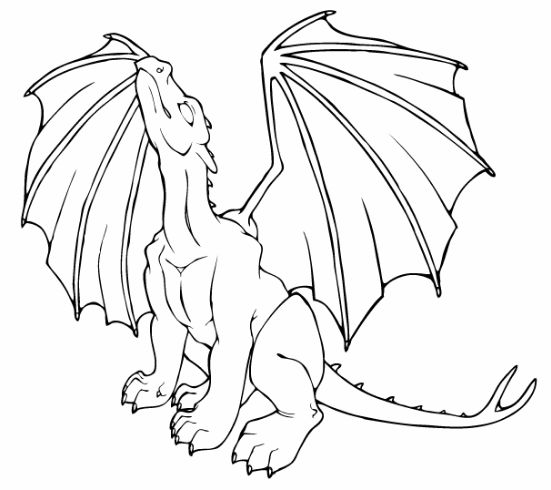 new drawing easy dragon fire