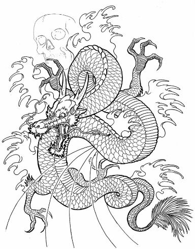 new drawing easy dragon fire