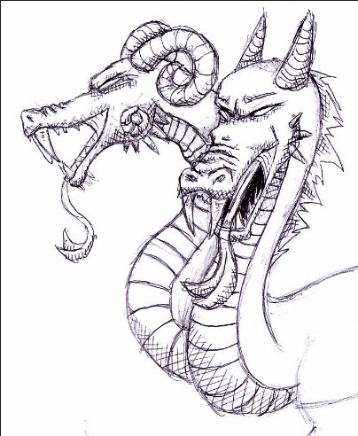 new drawing easy dragon fire