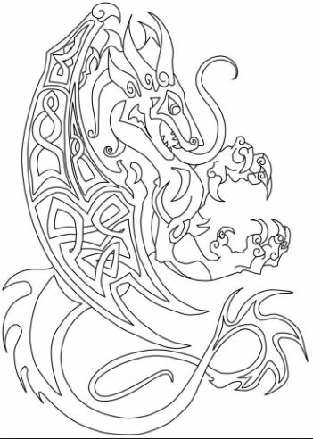 new drawing easy dragon fire