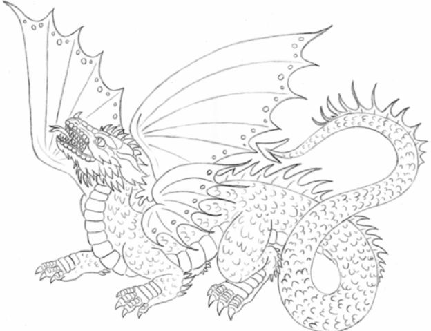 new drawing easy dragon fire