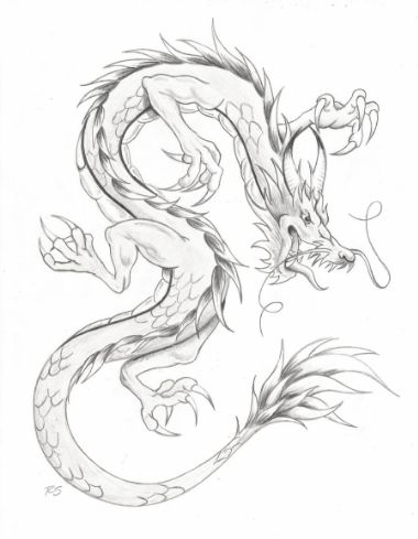 new drawing easy dragon fire