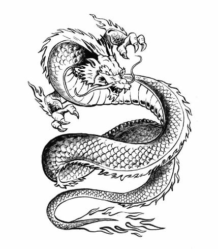 new drawing easy dragon fire