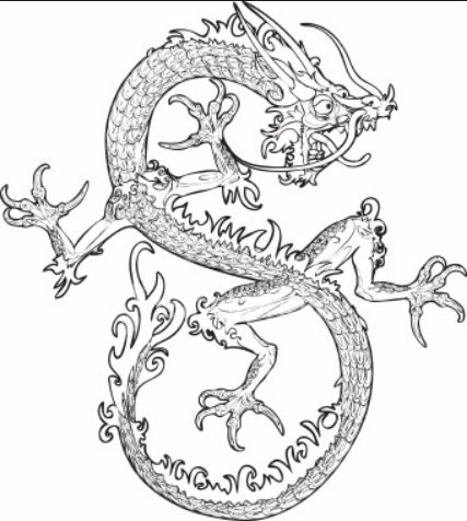new drawing easy dragon fire