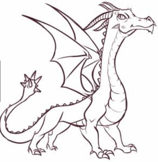 new drawing easy dragon fire