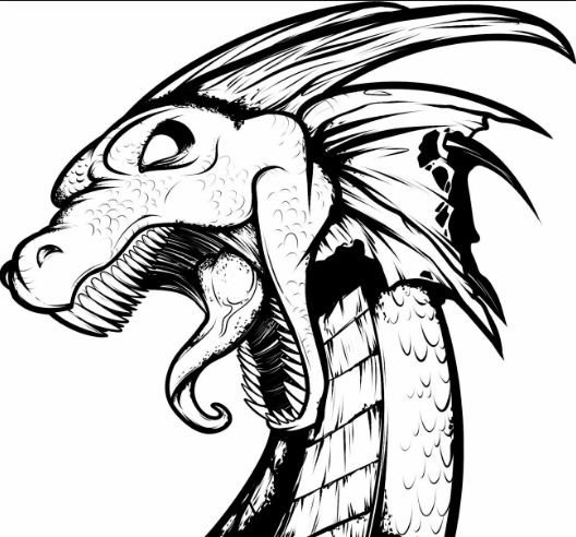 new drawing easy dragon fire