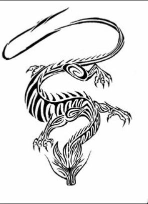 new drawing easy dragon fire